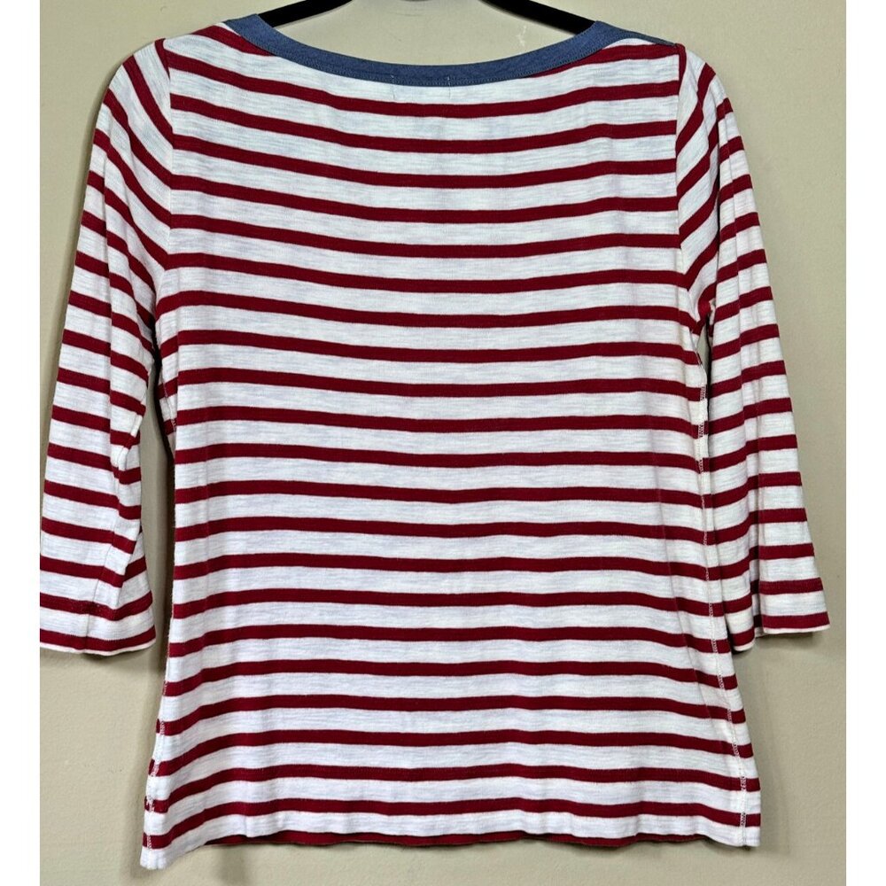 Ralph Lauren Jean Co Cotton Red White Blue Americana Size S Top Patriotic Preppy - Picture 2 of 10